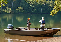 People in canoe